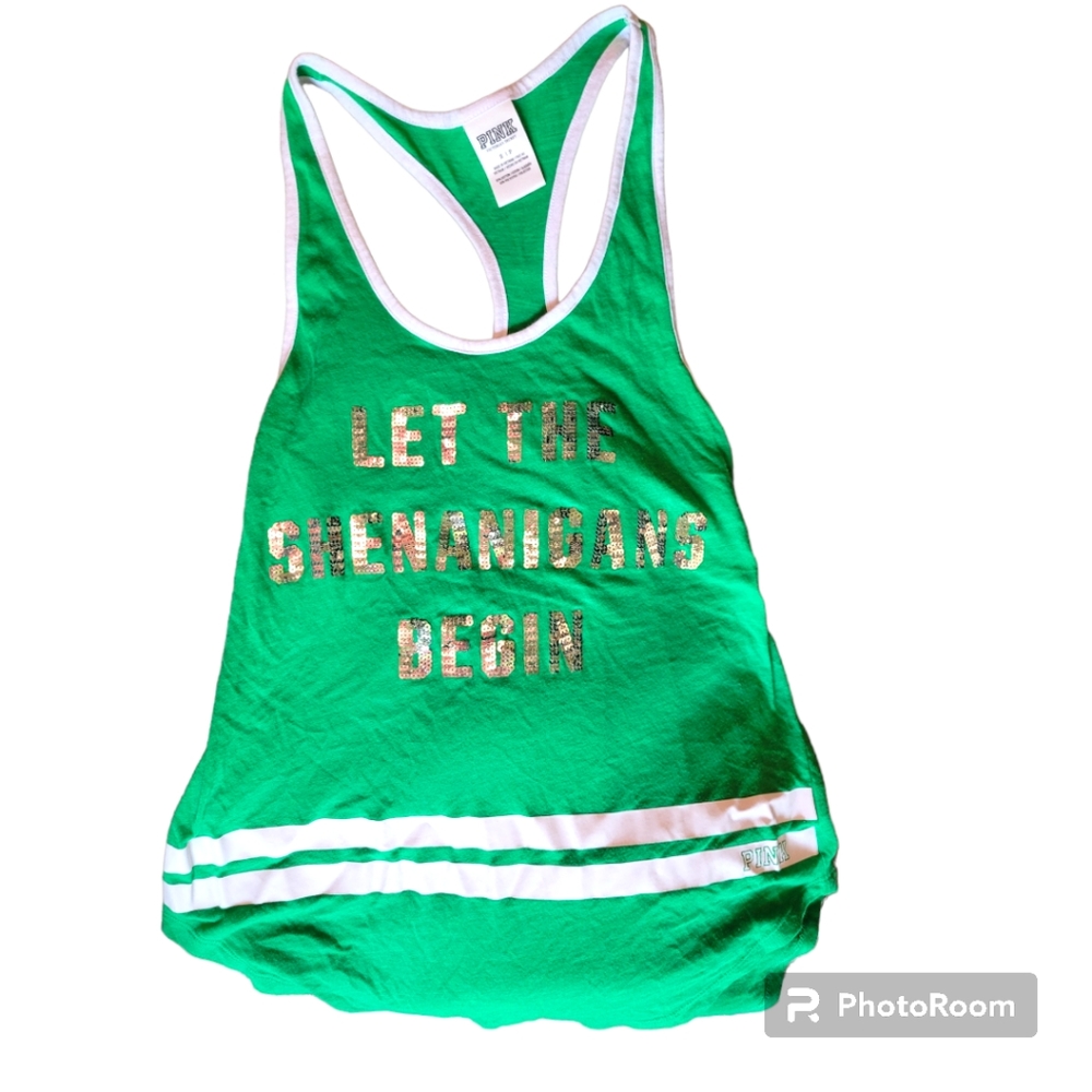 VS Pink Bling Racer Back Tank